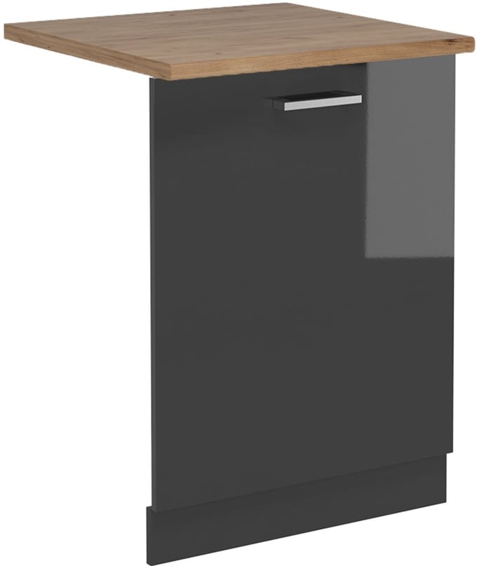 Vicco R-Line Vaatwasserfrontpaneel – 60 cm, WB Eik Antraciet Hoogglans