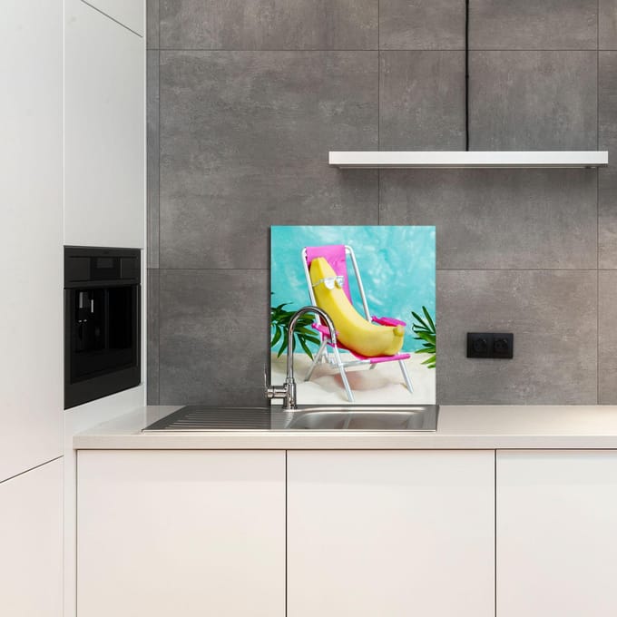 TMK ArtDeko - Snijplank - Banan - 60x65 cm - Glas