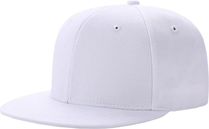 LGT JWLS Effen Hiphop Baseball Cap van Katoen - Wit