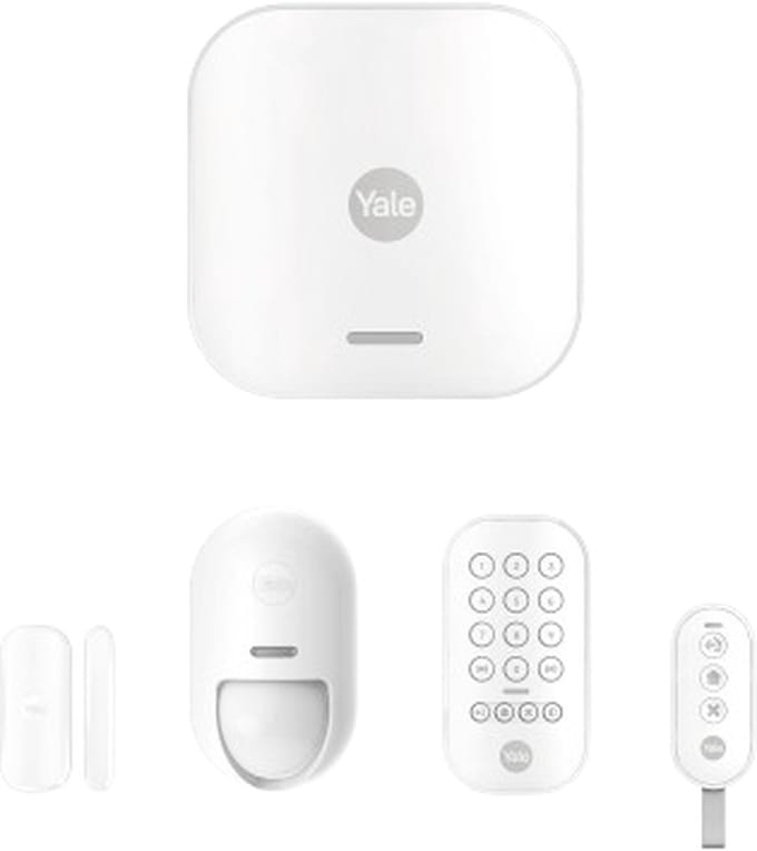 Yale - Slim Alarmsysteem Starterskit - Wit - Abonnement Optioneel