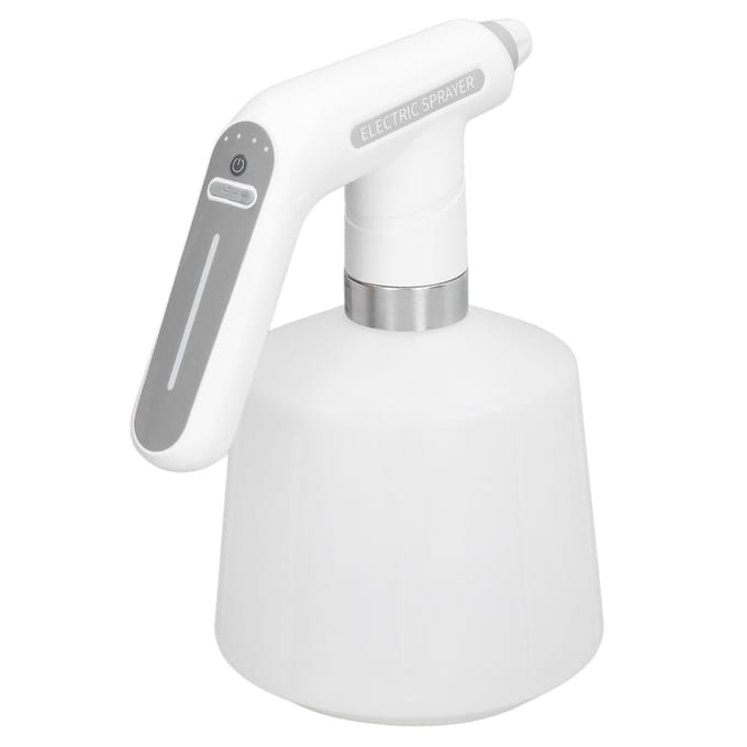 Elektrische Spuitfles 2000mah USB Opladen ABS en HDPE Roterende Sproeier Automatische Gieter white