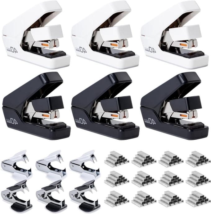 Nietmachine Set - Bureau Nietmachine - Documenten Ordenen - 80% Minder Inspanning - 40 Vel Capaciteit - Wit & Zwart