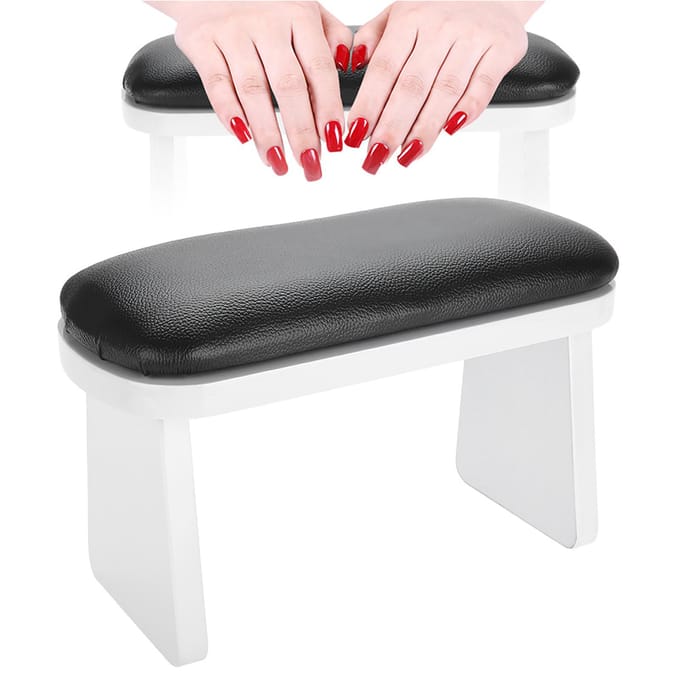 Nail Art Manicure Handsteun Kussen voor Armsteun Manicuresalon Zwart zwart