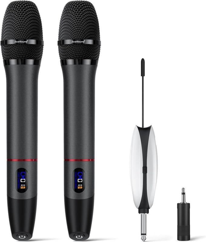 Draadloze Microfoon Set - 2 Handmicrofoons met Automatische Frequentiescan