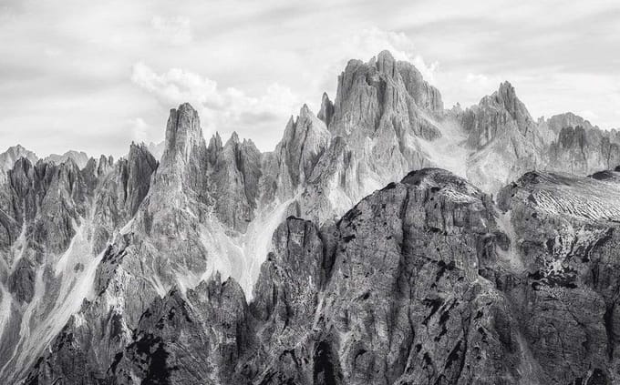 Fotobehang - Peaks 400x250cm - Vliesbehang