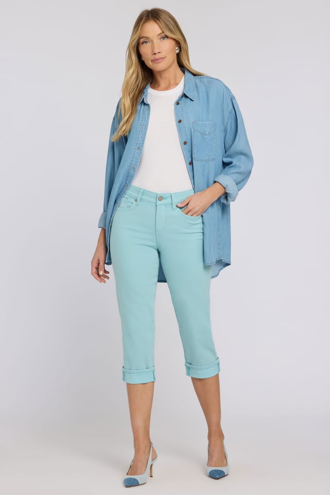 Marilyn Straight Crop Jeans In Cool Embrace® Denim