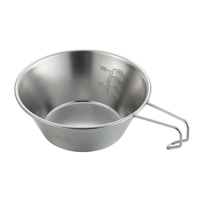 RVS Camping Sierra Cup Lichtgewicht Compacte Campingpot Wandelen Koffiemok Kom Cup 310ml bowl gray