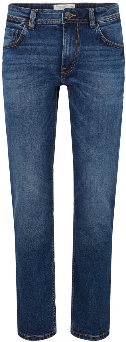 Tom Tailor - TTMARVIN STRAIGHT-jeans - Maat 38/32 - Used Mid Stone Blue Denim