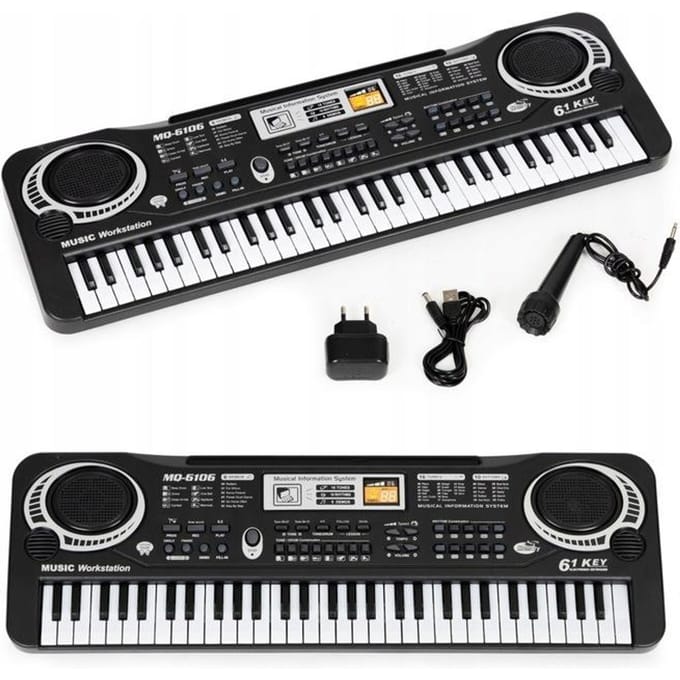 Kinder keyboard met microfoon - 54x17,5x6,5 cm - 35 functies