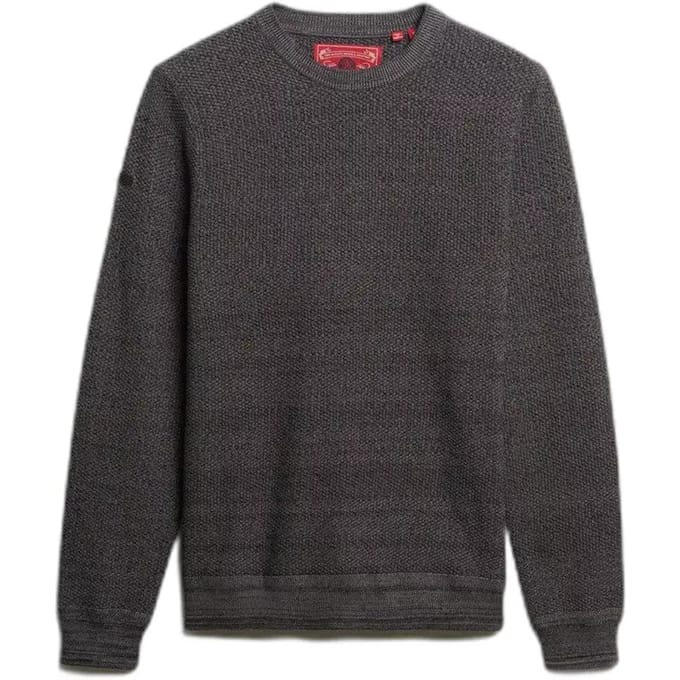Superdry - Lichtgewicht katoenen trui met textuur - Heren - Sweaters