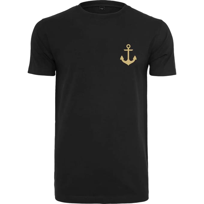 Mister Tee - Captain Heren Tshirt - L - Zwart