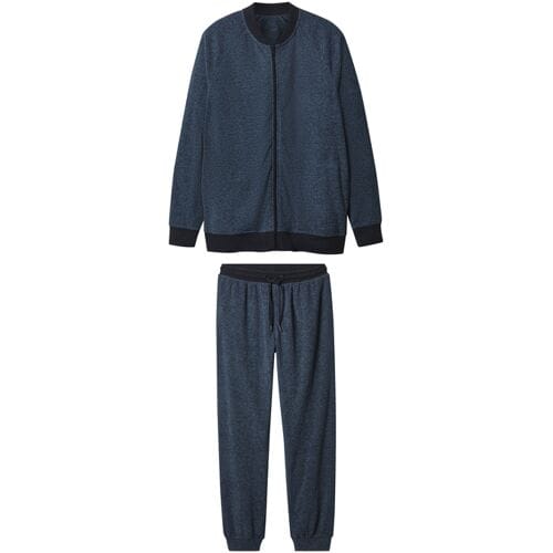 ESMARA MEN Fleece heren huispak (Blauw, S)