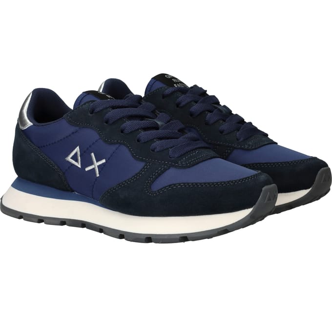 Sun68 Ally Solid Nylon Sneakers - Dames - Blauw - Maat 41