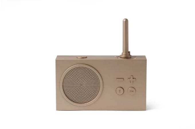 Lexon Design TYKHO 3 FM Radio / BT Speaker - Gold