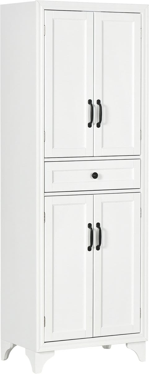 HOMCOM-Keukenkast-MDF-60x38x170cm-Wit