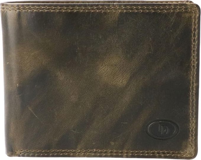 Leather Design Billfold RFID Hunter Groen
