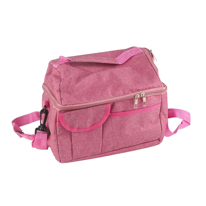 Rose Rood Moedermelk Koeltas Transporttas Waterdicht Groot Dubbellaags Isolatie Lunchbox Schouder pink