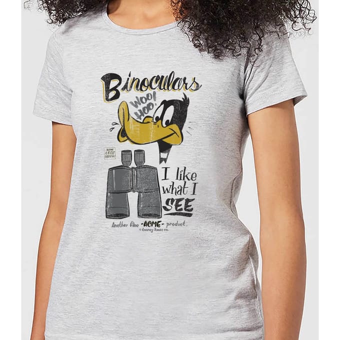Looney Tunes ACME Binoculars Women's T-Shirt - Grey - M