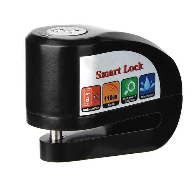 Y801 Antivol Bluetooth intelligent pour moto et vélo, application antivol automatique sans clé (Blocage de disque de frein) gray