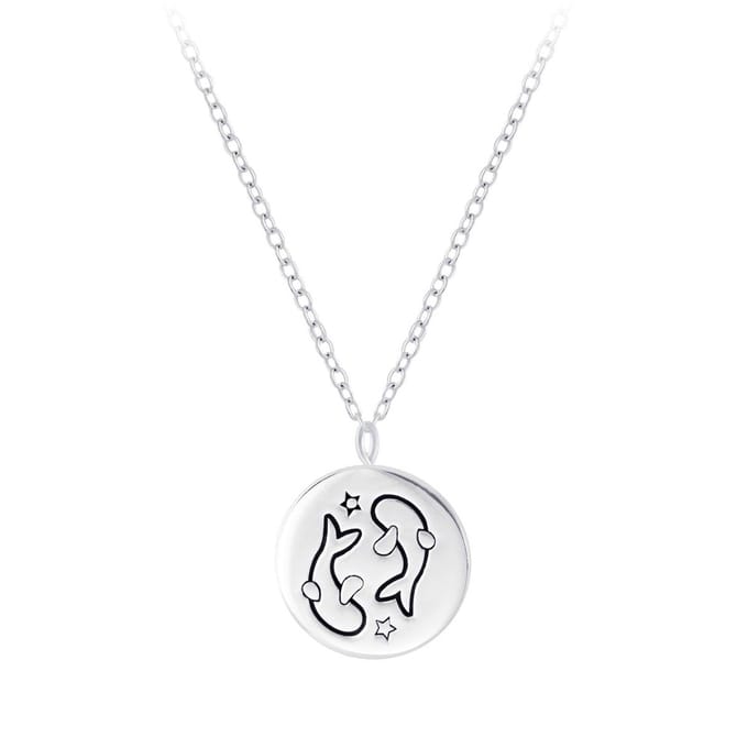 Joy|S - Zilveren sterrenbeeld Pisces Vissen hanger met ketting