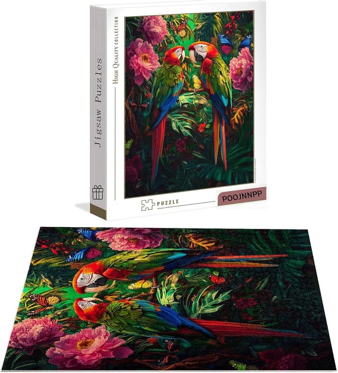 Houten Puzzel - 1000 Stukjes - Ontspanning Thuis - Premium Kwaliteit - 75 x 50 cm