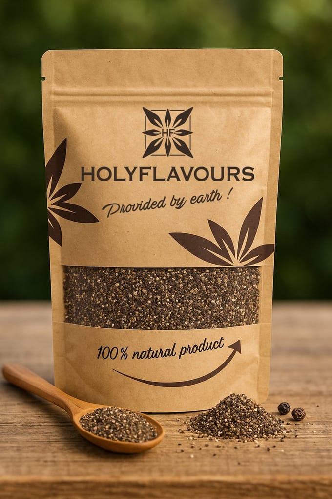 Zwarte Peper Granulaat 1A Kiemarm - 100 gram - Holyflavours