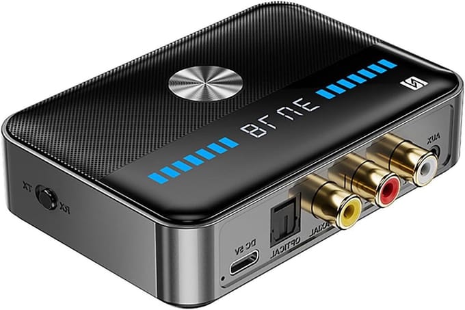 Draadloze Audio Adapter - Bluetooth Zender Ontvanger - Muziek Streamen - LED Digitaal Display