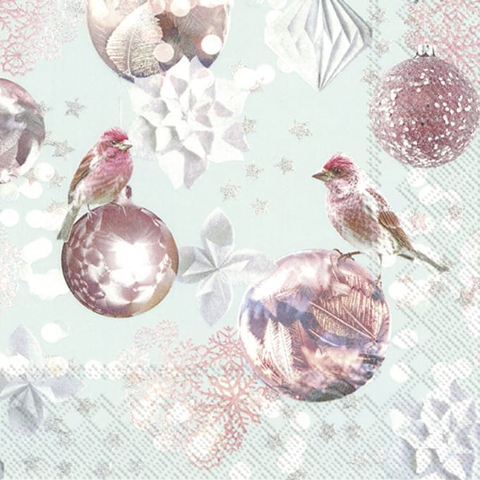 IHR Lunch servetten - Magical scene light blue
