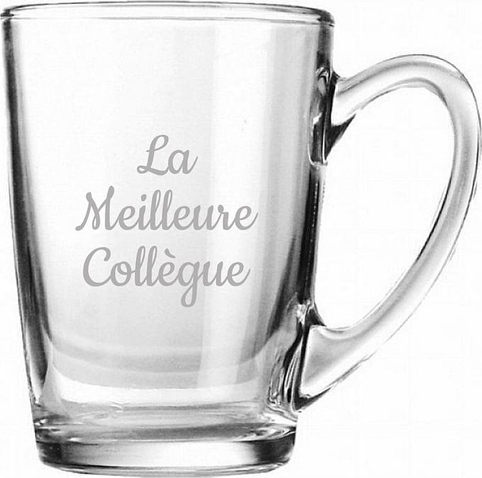 Theeglas gegraveerd - 32cl - La Meilleure Collègue