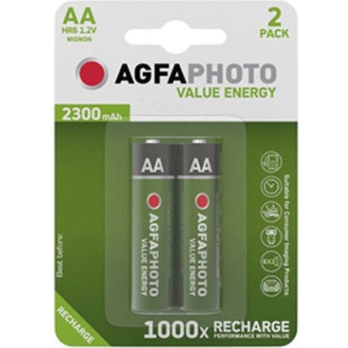 Agfaphoto Oplaadbare Mignon AA 2 stuks Batterij