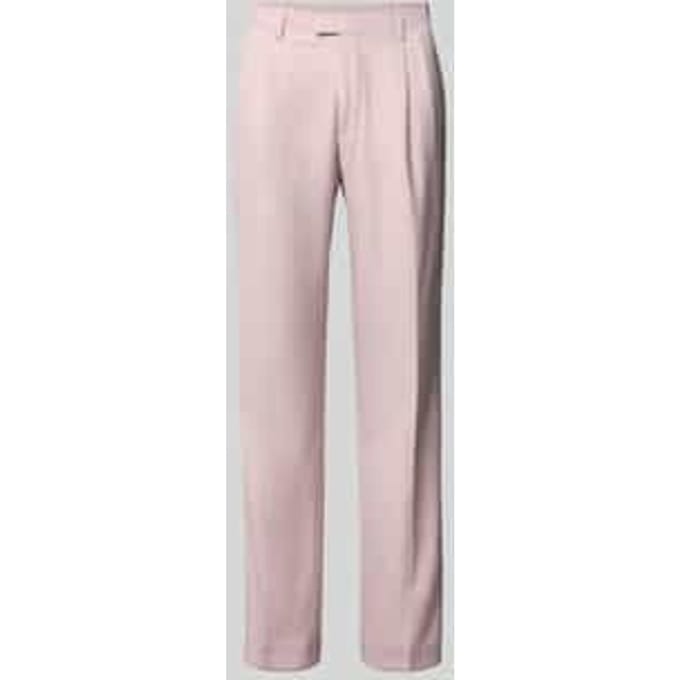Straight fit Pantalon met persplooien