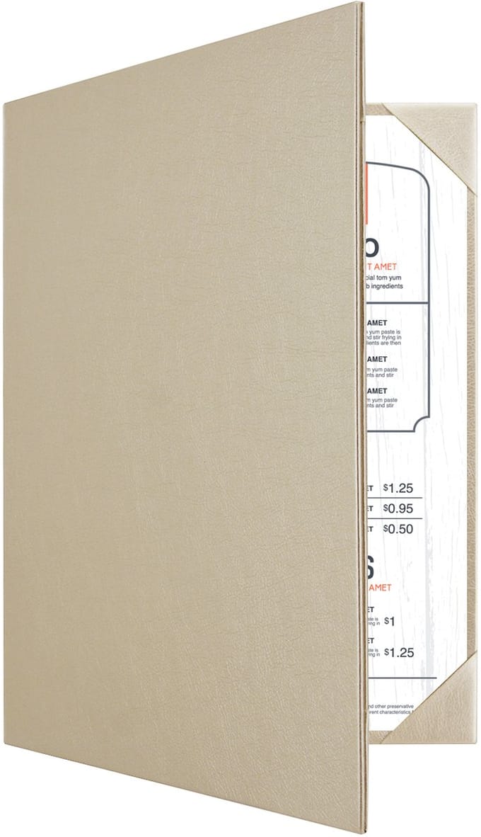 Goodline® - Menumap / Menukaart Mappen - 2x A4 - Champagne Goud