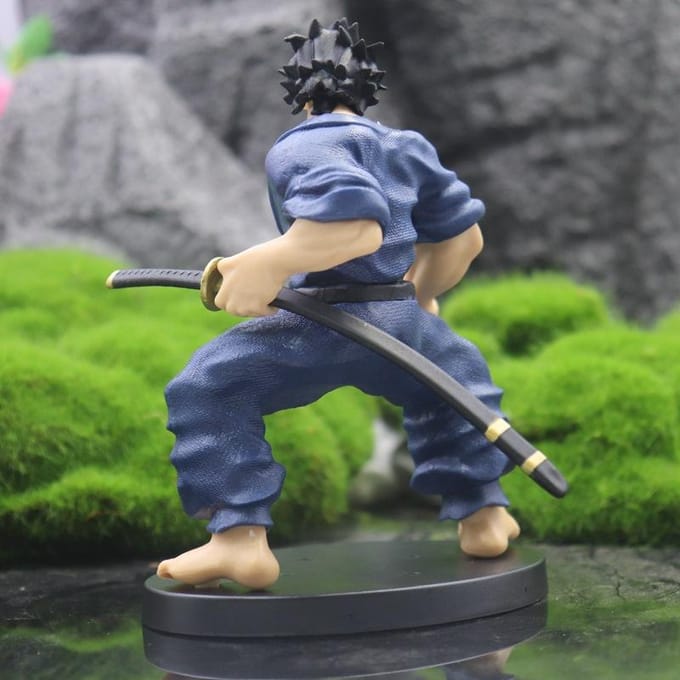 Hoge Kwaliteit Hanma Baki Miyamoto Musashi Model Figuur Speelgoed 15cm no box green