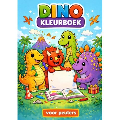 Kleurboek, Dino'S. Voor Peuters - H. Mourits