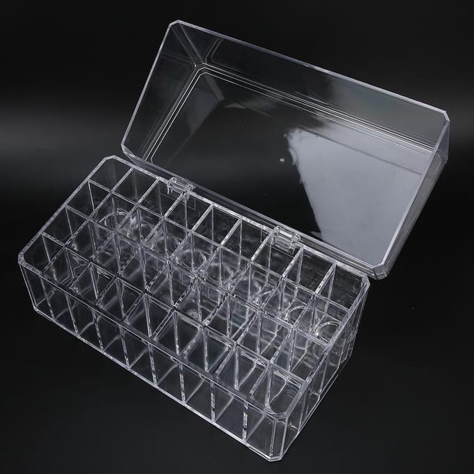 36 Vakken Stofdicht Transparant Lippenstift Opbergdoos Organizer Opbergrek gray