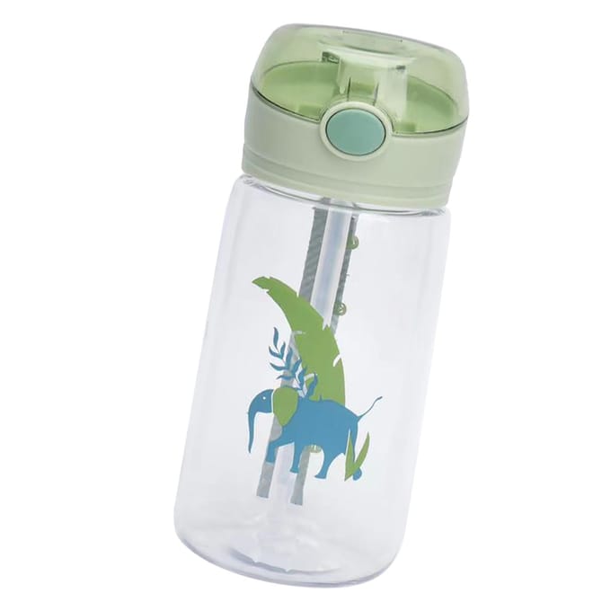 Kinderwaterfles 520ml Rietje Ontwerp Sterk PC PP Transparant Plastic Waterfles voor School white