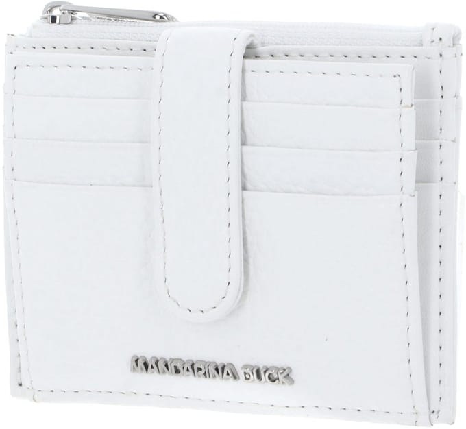 MANDARINA DUCK Leren kaarthoes Mellow Leather Card Case Blanc wit