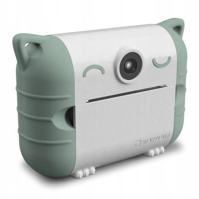 KIDYWOLF KIDYPRINT Groene Thermische Kindercamera – Instant Camera voor Kinderen met Direct Print - 5+