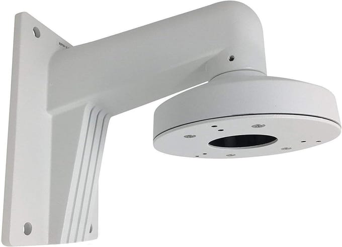 Bevestigingsbeugel Camera - Muurbeugel Dome - Beveiligingsinstallatie - Met Adapterplaat - 132x183.5x228.5mm - Wit