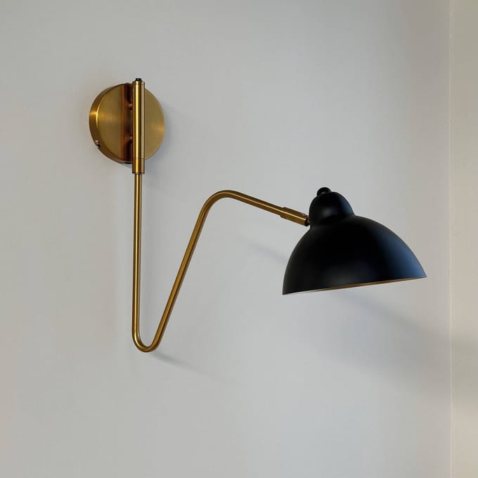 Dyberg Larsen Futura Wandlamp met Messing Messing