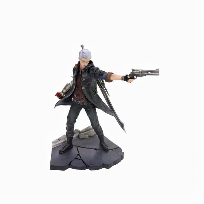 25cm Game Devil May Cry Karakters Dante Nero Beeldje Actiefiguur Model Speelgoed no box black