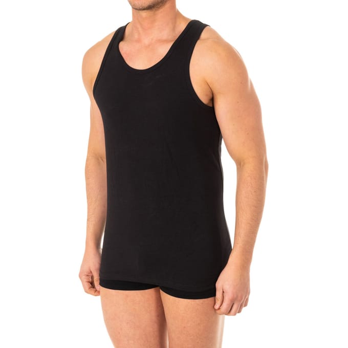 Heren-T-shirt met ronde hals en brede band A040Z