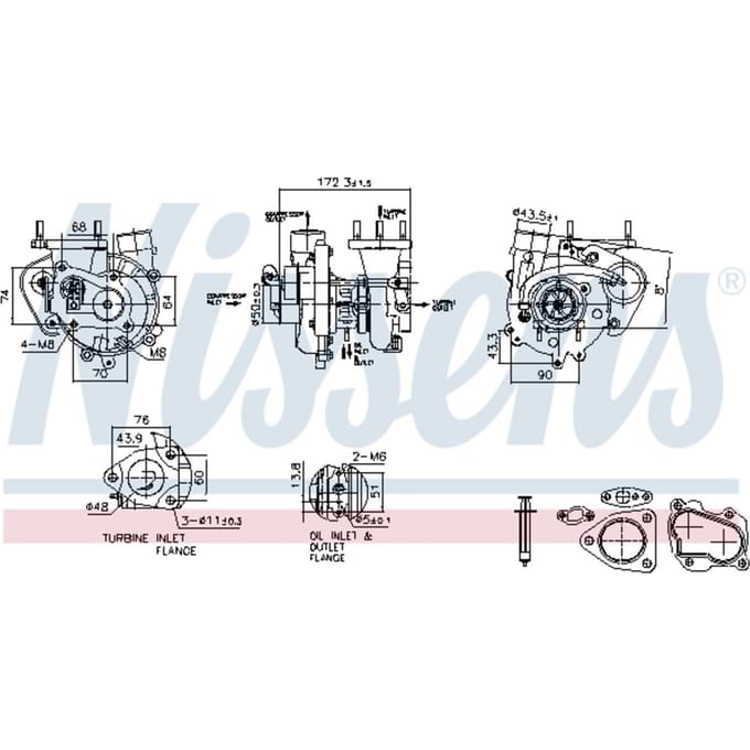 Supercharger, drukvulling NISSENS 93544