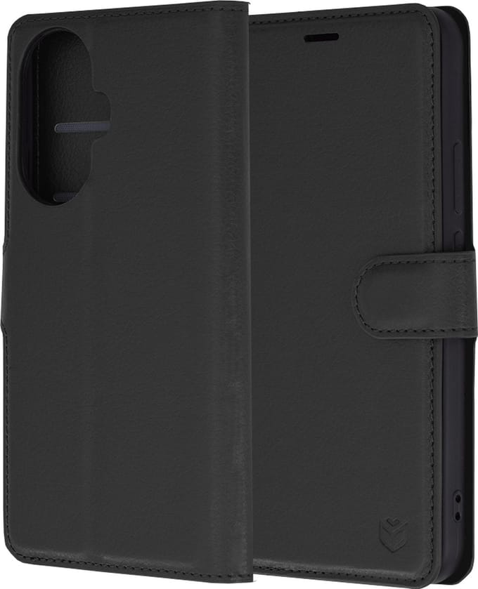 Hoesje geschikt voor Huawei nova 12s - Techsuit Leather Folio Book Wallet Case - Zwart