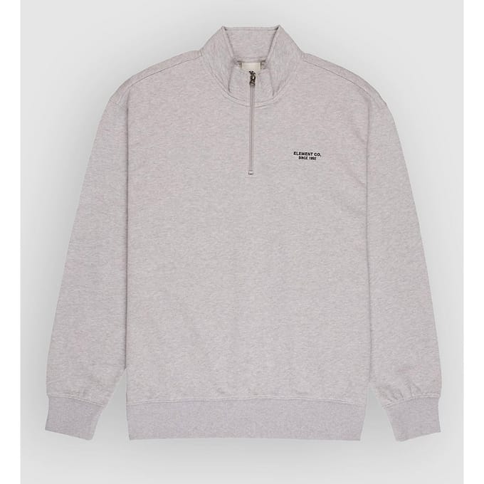 Element Element Co Emb Quarter Half-Zip Sweater grijs