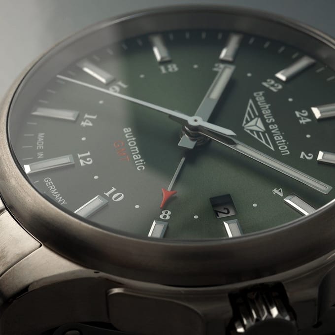 Bauhaus Aviation 2868M-4 Aviation Titanium Horloge