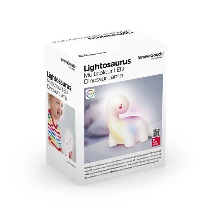 Glowy Multicolour LED Dinosaurus Lamp - Kinder Lampje - Verschillende Kleuren