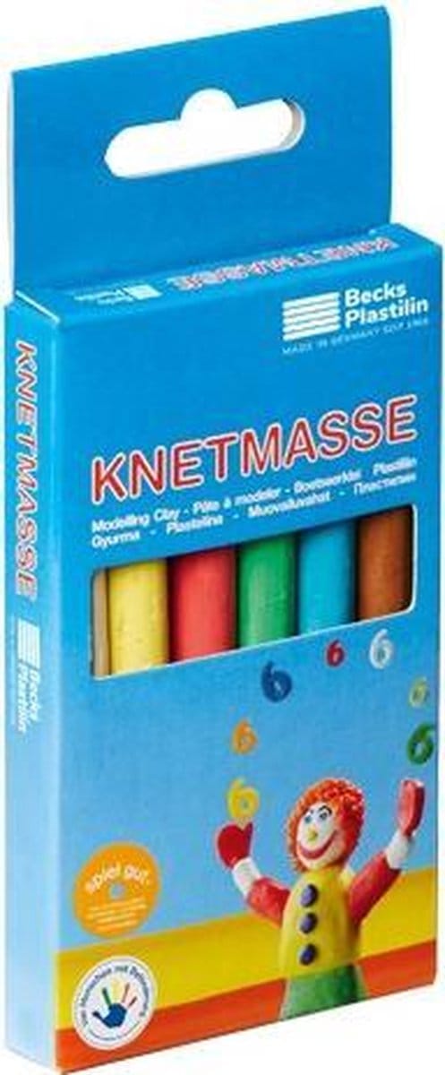 Becks Klei Knetmasse Junior 6-delig