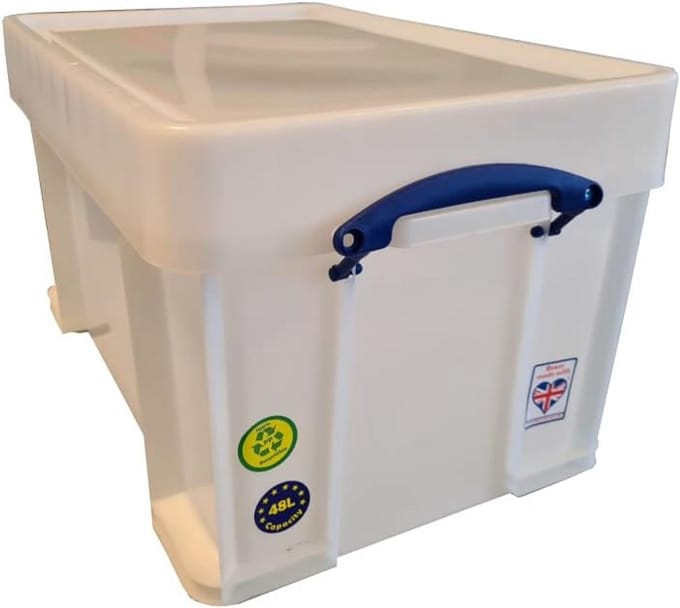 Extra Sterke Opbergbox 48 L - 600 x 400 x 350 mm - Wit