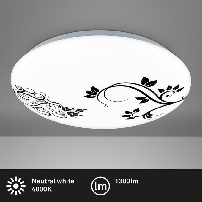 BRILONER LED-plafondlicht - KORA - 28 - cm - 12W - 1300lm - wit